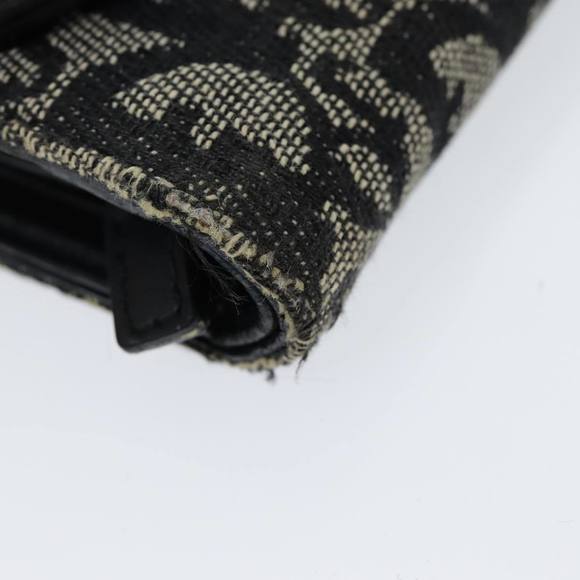 Christian Dior Trotter Canvas Wallet Black Auth hk1508 - Picture 16 of 16